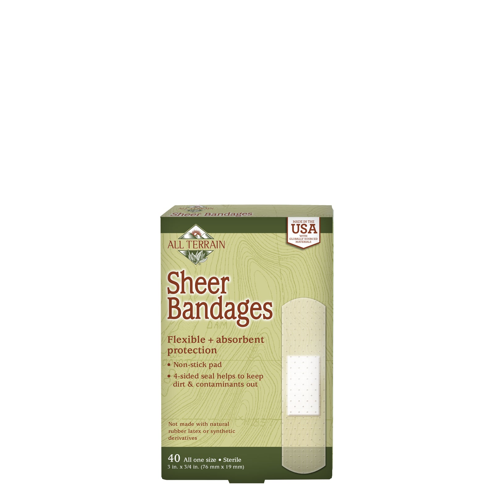 Sheer Bandages 40 Pc - Front View