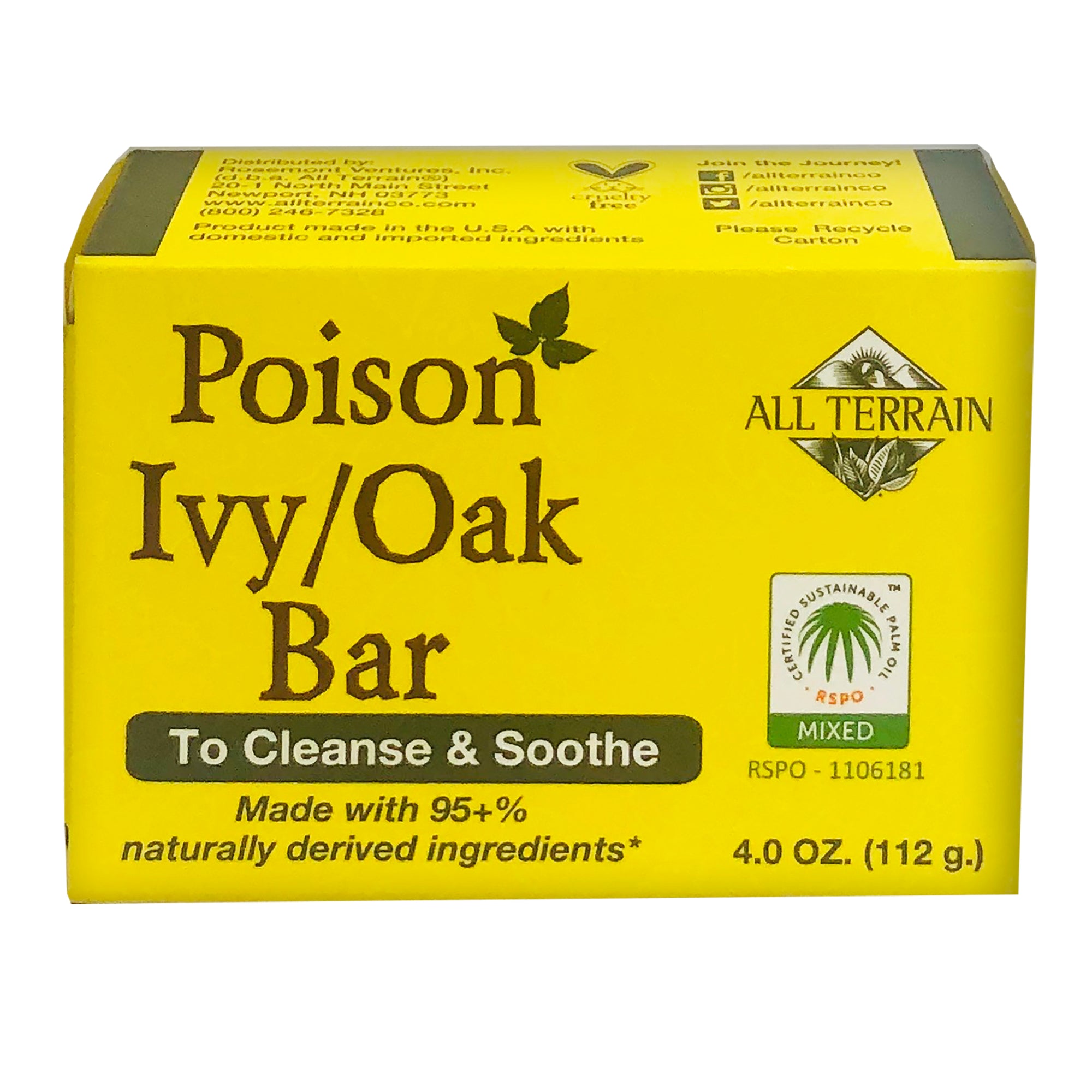 Poison Ivy / Oak Bar - Front View